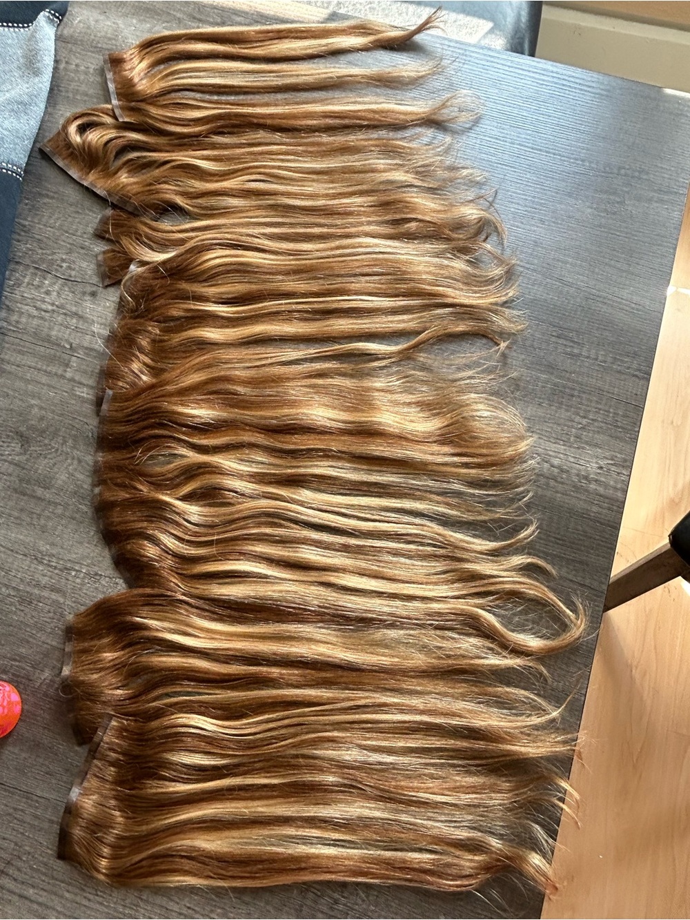 Women's Human Clip-In Hair Extensions - Light Brown Blonde Blend